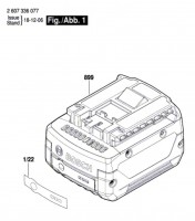 Bosch 2 607 336 079 GBA 14,4V Battery Set Spare Parts